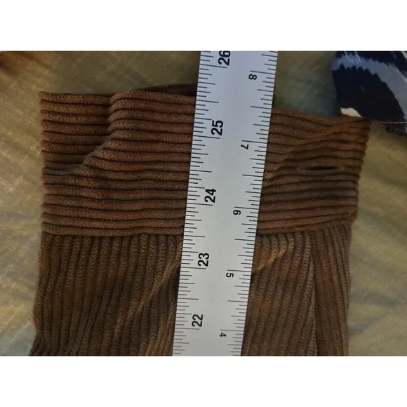 Ashley Sherpa Lined Corduroy Jacket Womens Small Brown Utility Button Front Coat - Picture 6 of 6